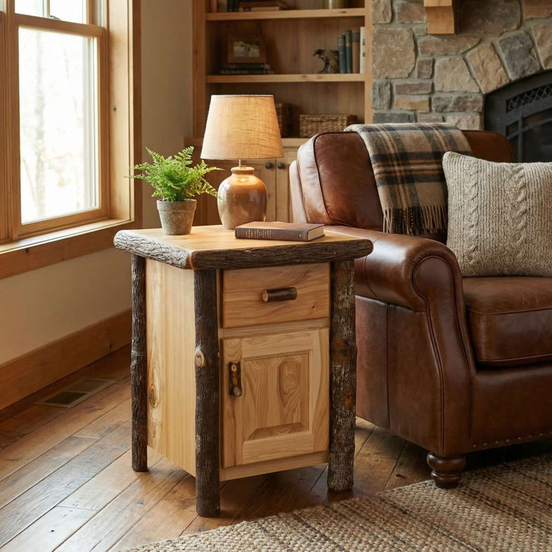 Table de bout Fireside Lodge Hickory, Espresso