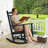 Bergues All-weather Resistant Hdpe Plastic Oversize Rocking Adirondack Chair