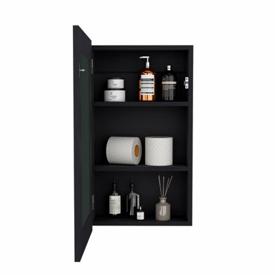 Pharmacie Sanford, salle de bain, noir