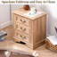 Table de chevet de 21,65 po de largeur avec 3 tiroirs-118100478-119323917