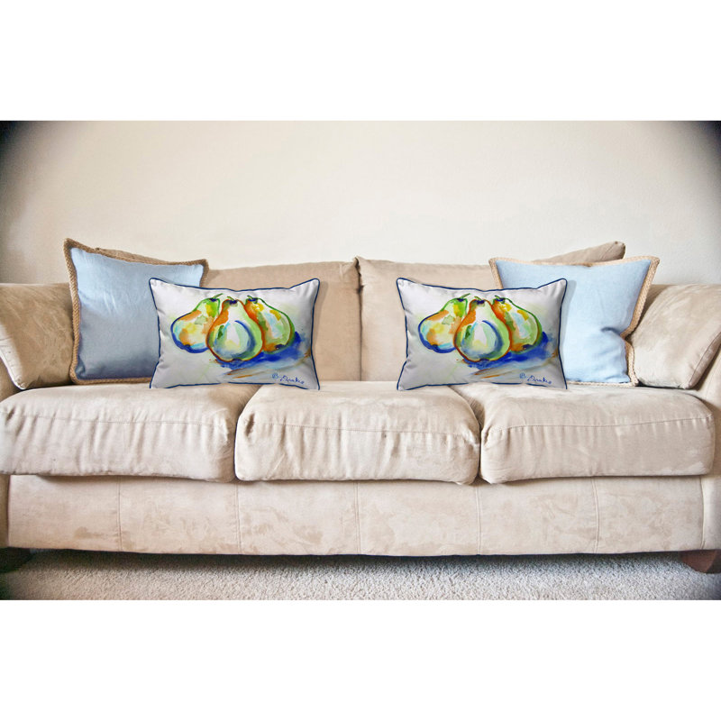 Outdoor Reversible Throw Pillow, Large