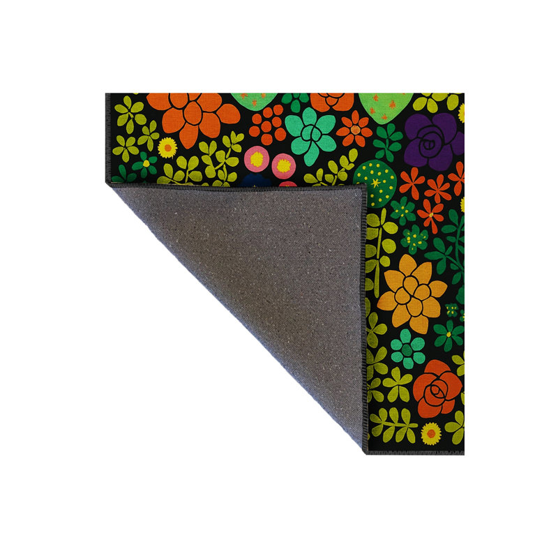 Tapis gris tissé traditionnel Mosso, 4'7" x 6'7"