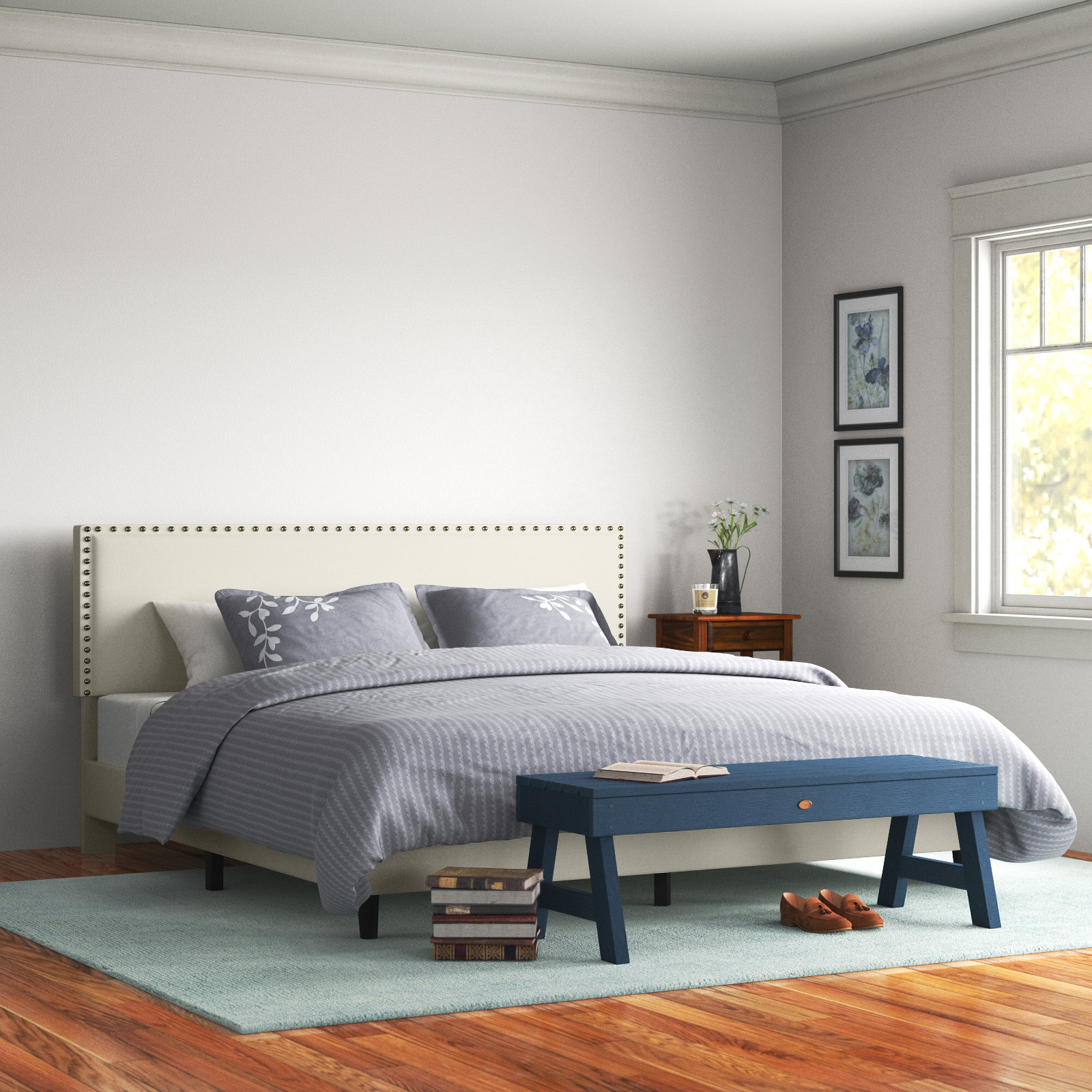 Andover Mills Acworth Upholstered Low Profile Platform Bed & Reviews ...