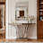 Crystal Crush Diamond Rectangle Silver Mirror for Wall, Large 36x24 Inch Decorative Hanging Mirror with Beveled Edge, Perfect for Modern Interiors