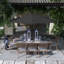 Parasol de patio 11 'en bronze avec inclinaison automatique et manivelle en Pacifica noir-1974771734-1974772207