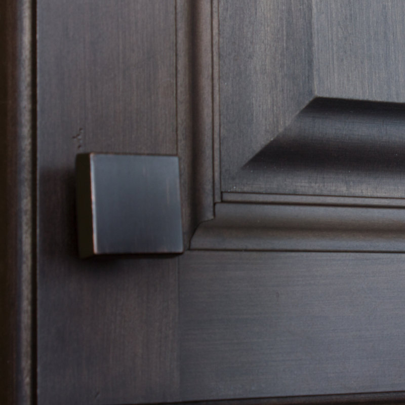 1 1/8" Length Square Knob Multipack, Oil Rubbed Bronze