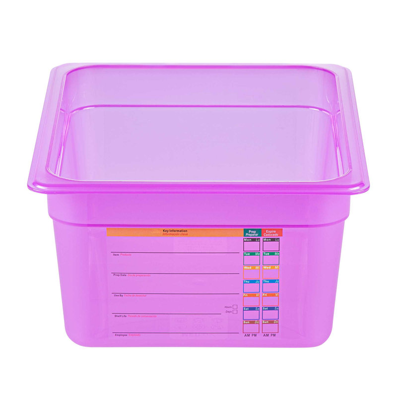  Contenant alimentaire 1 paquet de 9,5 pte en plastique empilable allant au micro-ondes et au lave-vaisselle