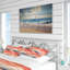 Pink And Coral Wave Horizon - Ensemble de housse de couette bord de mer-2107750585