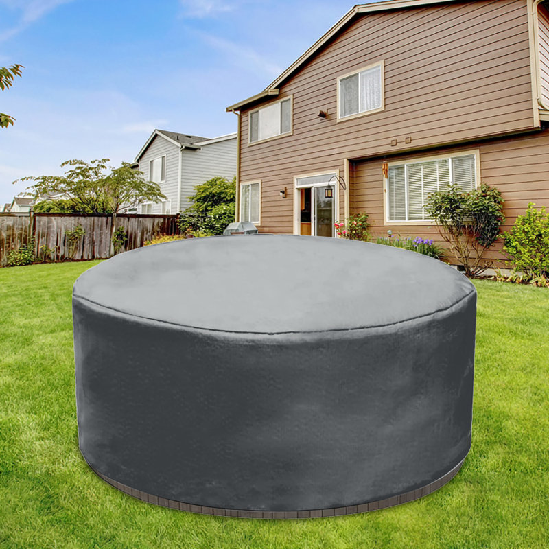 Couverture ronde pour piscine 6,9 pi Wothsi - tissu Oxford imperméable avec cordon de serrage, s'adapte aux piscines de 6,9 pieds, protection robuste
