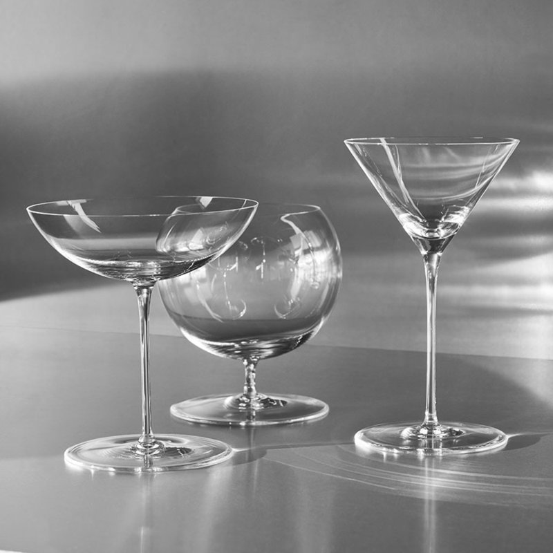Geometry Handmade Margarita Glass