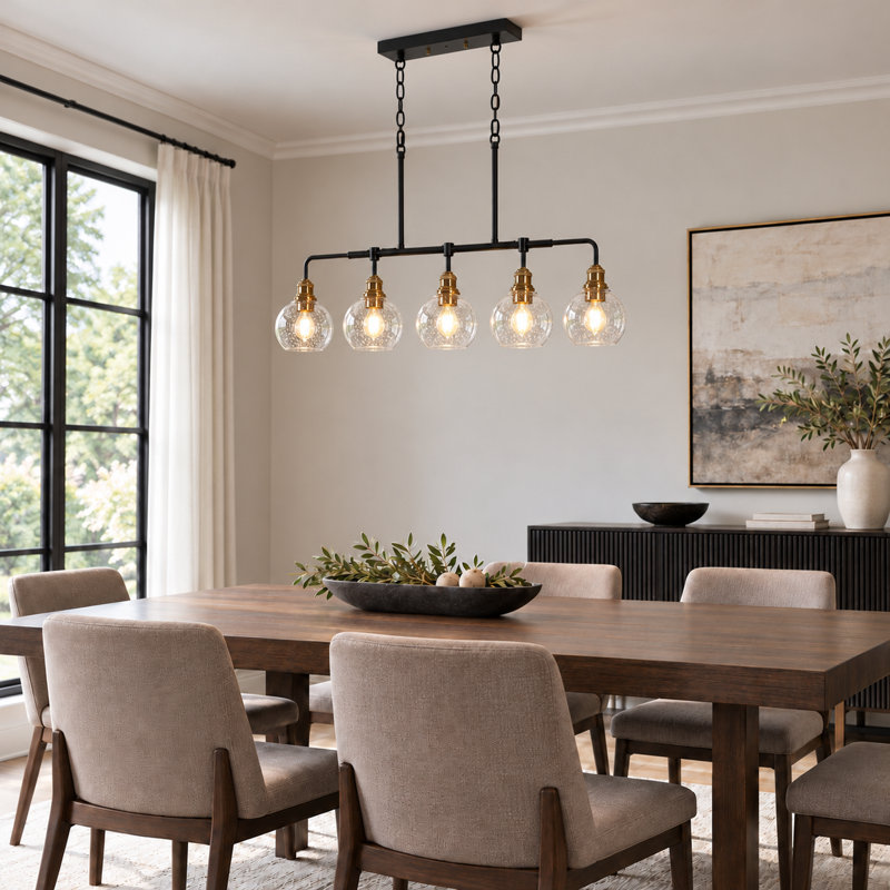 Vouni 5 - Light Modern Linear Kitchen Island Pendant