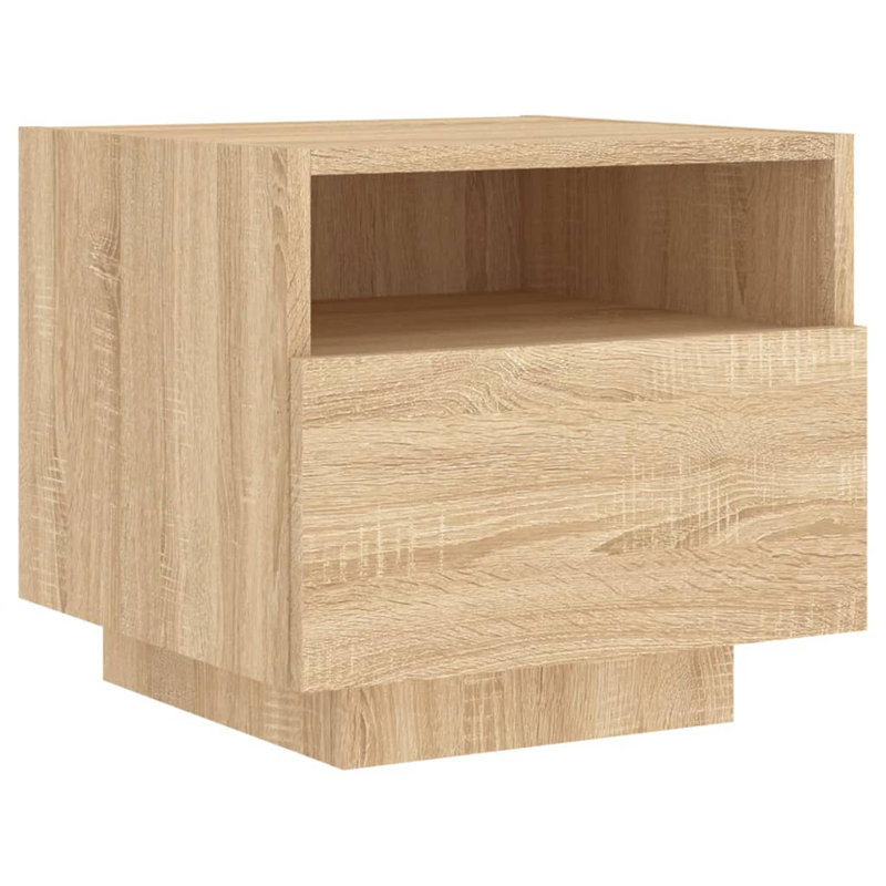 Brayli 39 cm W Bedside Table, Sonoma Oak, Individual