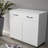 Two Door Side Table In White, A Stylish And Functional Addition To Any Room