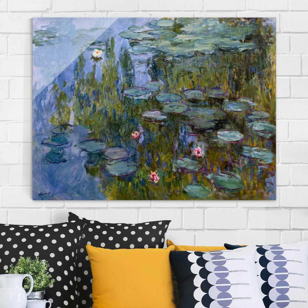 Glasbild Water Lily (Nympheas) von Claude Monet