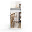 Armoire à chaussures avec 3 miroirs, armoire de rangement pour chaussures, armoire à chaussures verticale