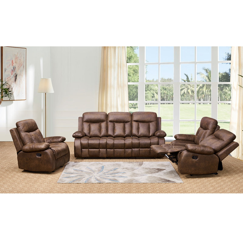 Ensemble de salon inclinable 3 pièces