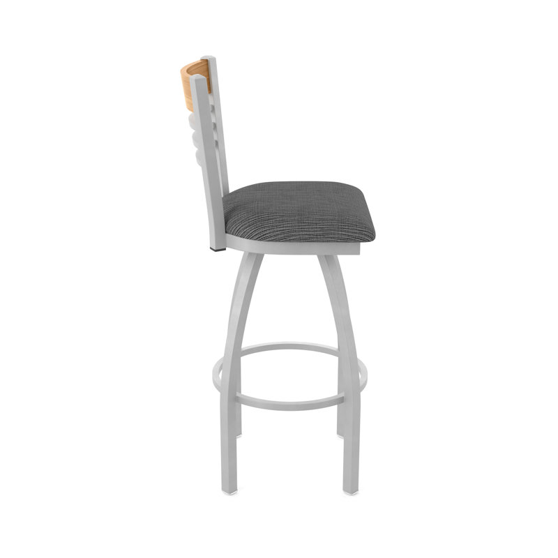 Tabouret de comptoir pivotant 880 Eleanor, Gris, Gris anthracite, Tabouret de comptoir (siège d’une hauteur de 25