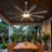 72" Industrial 8-Blade Indoor/Outdoor Ceiling Fan with Dimmable LED Light and Remote