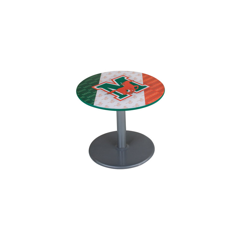 Table de social - ronde - base piédestal en fonte