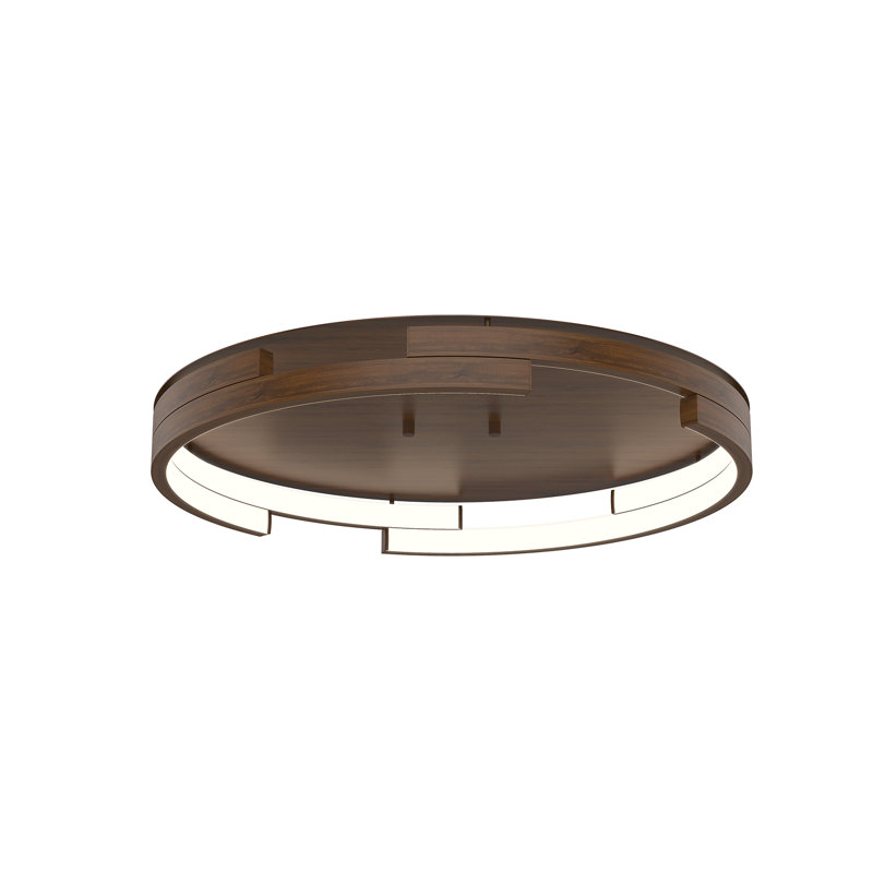 Anello Minor LED Flush Mount, Walnut