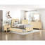 Lit simple contemporain avec lit gigogne, finition pin, cadre livré et traverses, lit gigogne inclus, convient au style chambre à coucher côtière