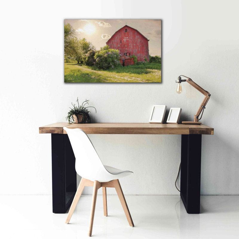 «Spide Barton Barn» par Lori Deiter, art mural sur toile, H 26 po x l 40 po x P 1,5 po