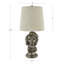 Lampe de table buste en résine 20 po bronze avec abat-jour en lin-1438126062-1438126063