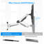 Fixation murale pneumatique pneumatique à hauteur réglable-55828426