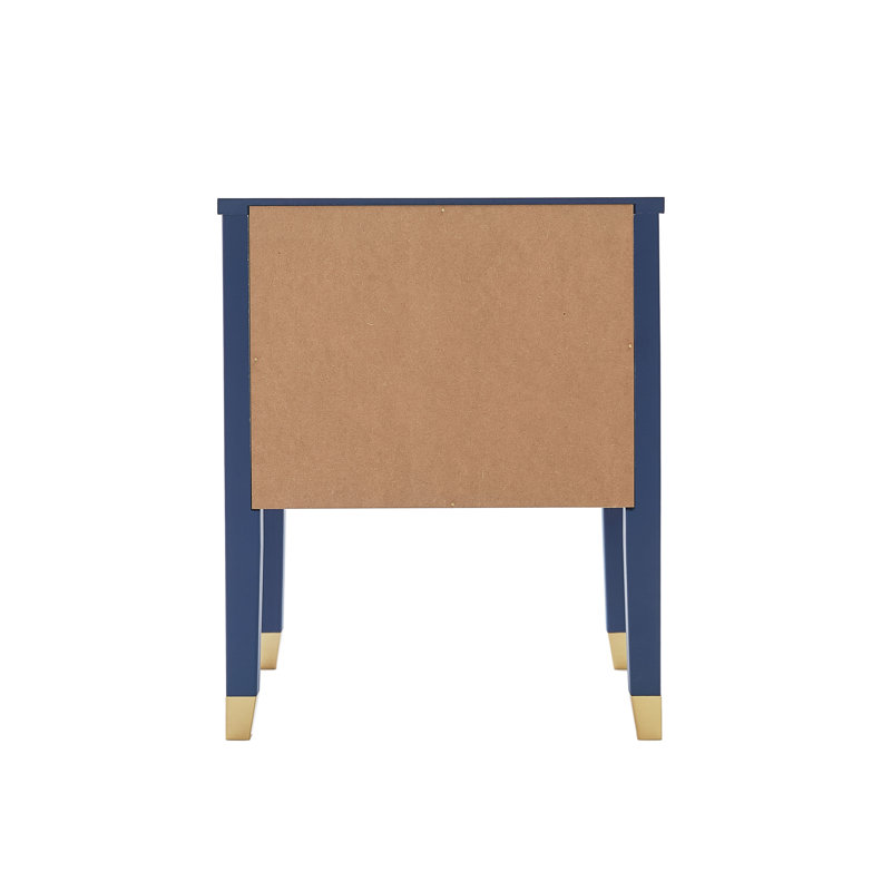 Cormac 50cm W Bedside Table, Navy