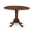 3 Piece Dinner Table Set Includes A Mid Century Modern Table and 2 Mist Beige Polyester Fabric Dinning Chairs, Antique Walnut-299011506-334893537-334893548