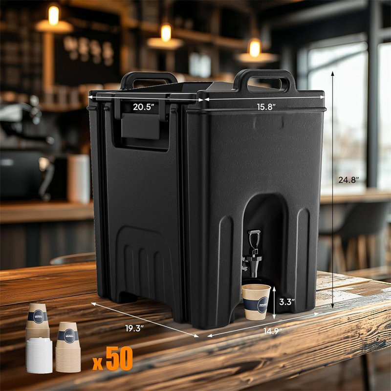 Distributeur de boisson isotherme 12 gallons avec 50 tasses