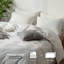 Ensemble de housse de couette à rayures 100% coton lavé MooMee-111279079-112681251