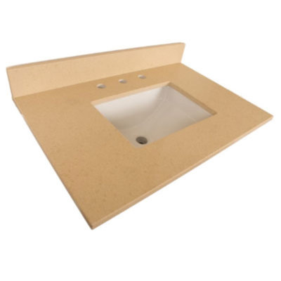 32'' Stone Single Bathroom Vanity Top with Sink