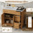36" Bathroom Vanity With Sink ,Solid Wood Frame