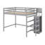 Lit mezzanine double avec garde-robe-2029846890