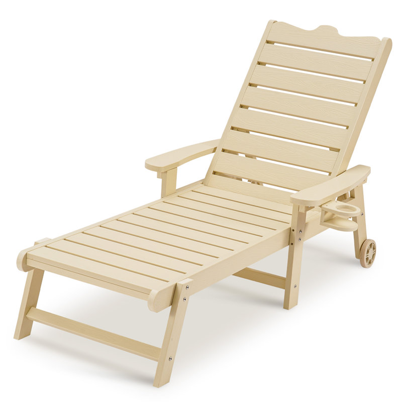 Méridienne d'extérieur en bois Tashenna