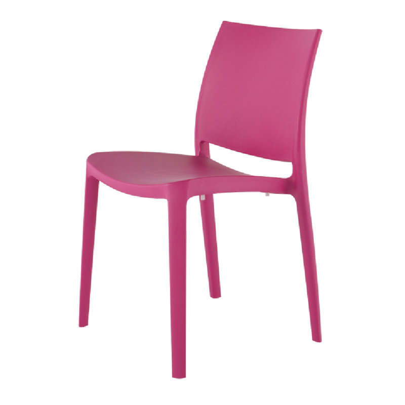 Chaise de salle à manger empilable Sensilla, Rose