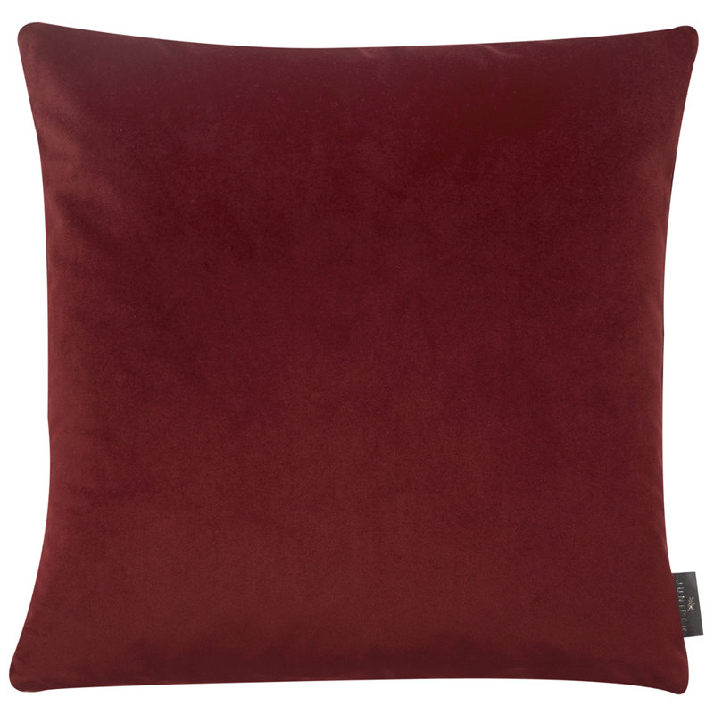 Abstract Square Cushion, Red