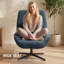 Upholstered Swivel Armchair