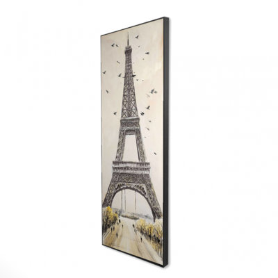 " Eiffel Tower With Flying Birds "