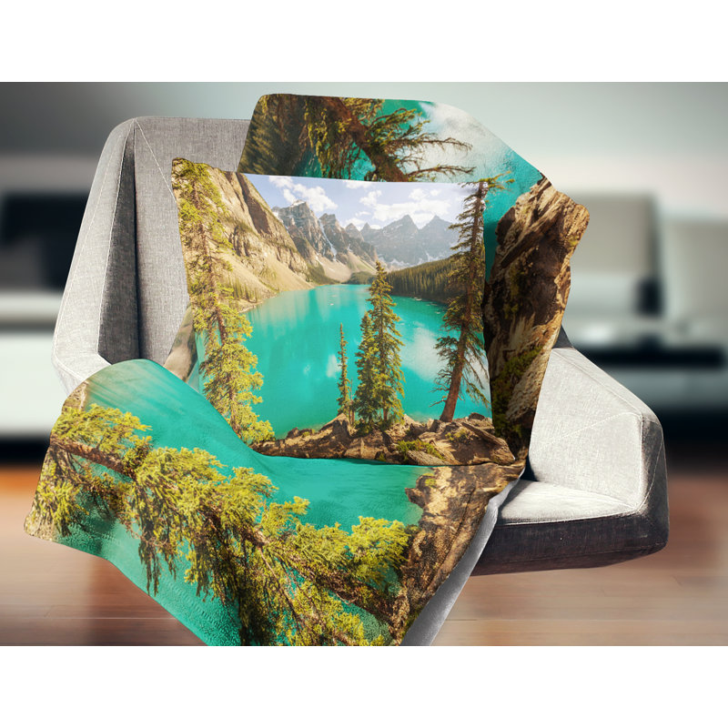Coussin Schafer Lake, 18 po x 18 po, Coussin décoratif