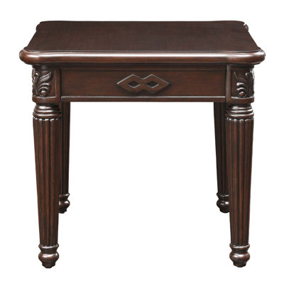 Chateau De Ville End Table, Espresso Finish
