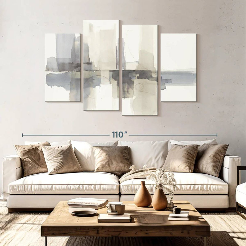 Avery Improvisation II Gray, 54" H x 84" W