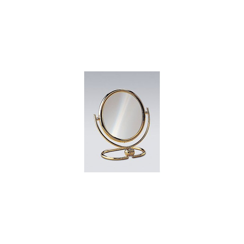 Miroir de maquillage cylindrique, Or