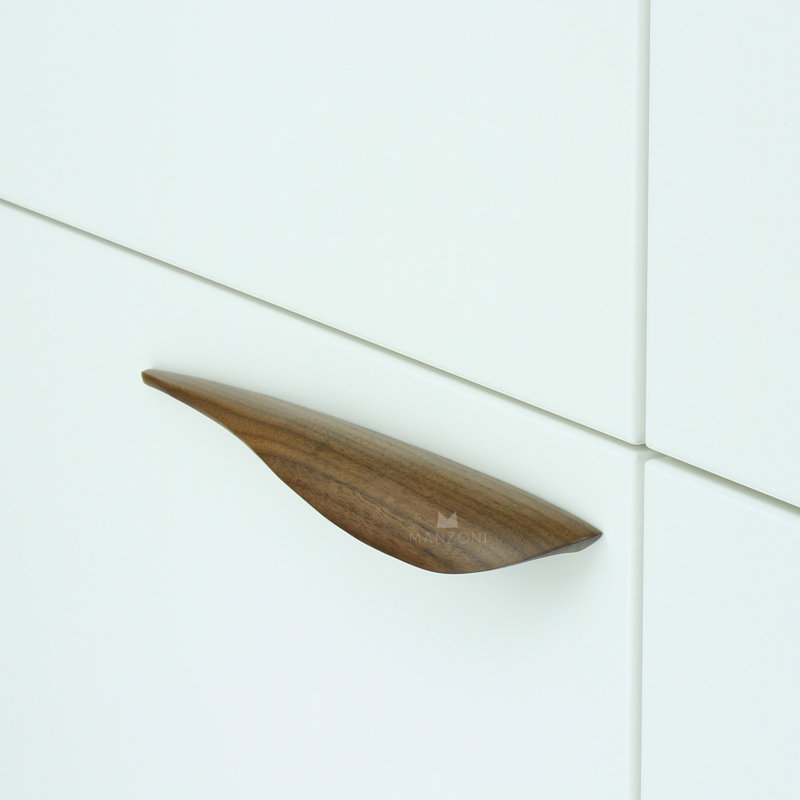 Poignée d'armoire Wave Designer, Noyer