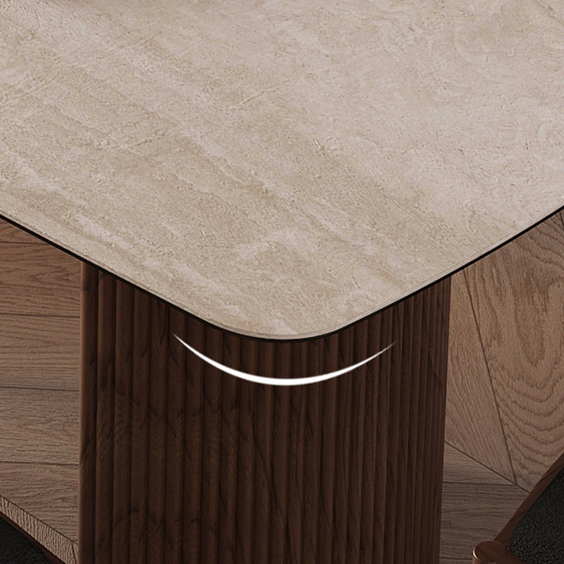 Shaney Solid Wood Base Dining Table
