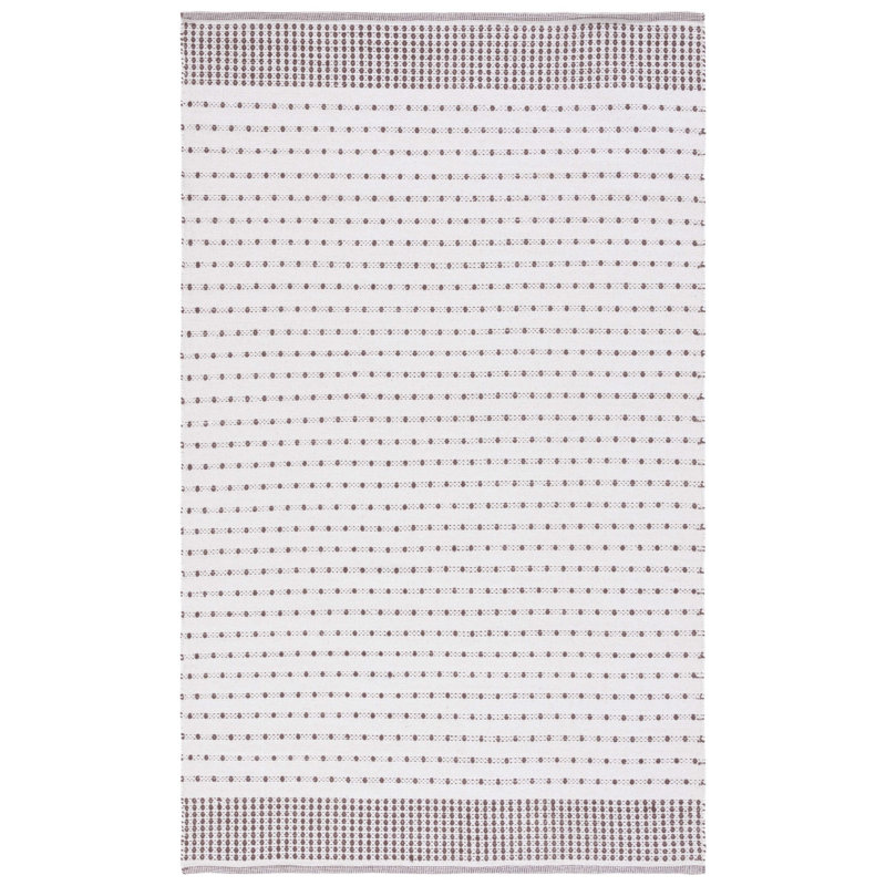 Aitken Flat Weave Cotton Geometric Rug, Rectangle 5' x 8'
