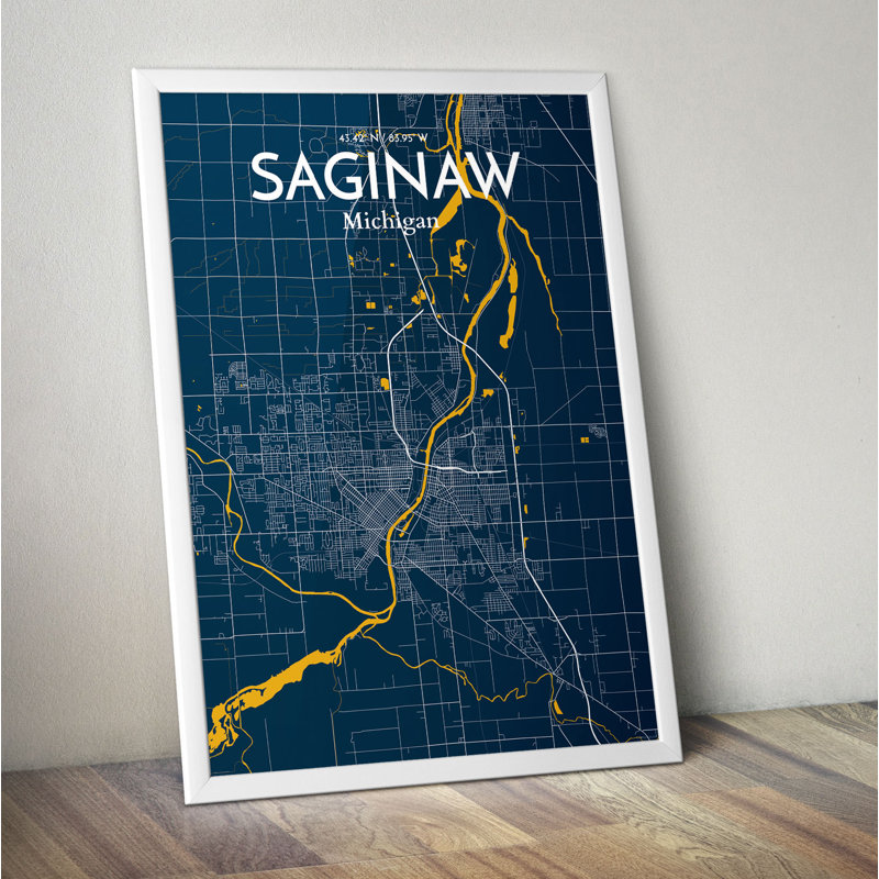 Saginaw - No Frame Print, 43.2cm H x 27.9cm W x 0.1cm D
