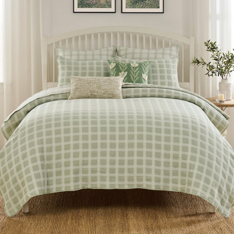 Ensemble de couvre-lit 3 pièces Millhouse Sage de Greenland Home Fashions, King