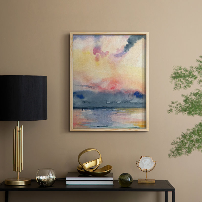Prism Seascape II, reproduction encadrée - bois massif, H 21 po x l 17 po